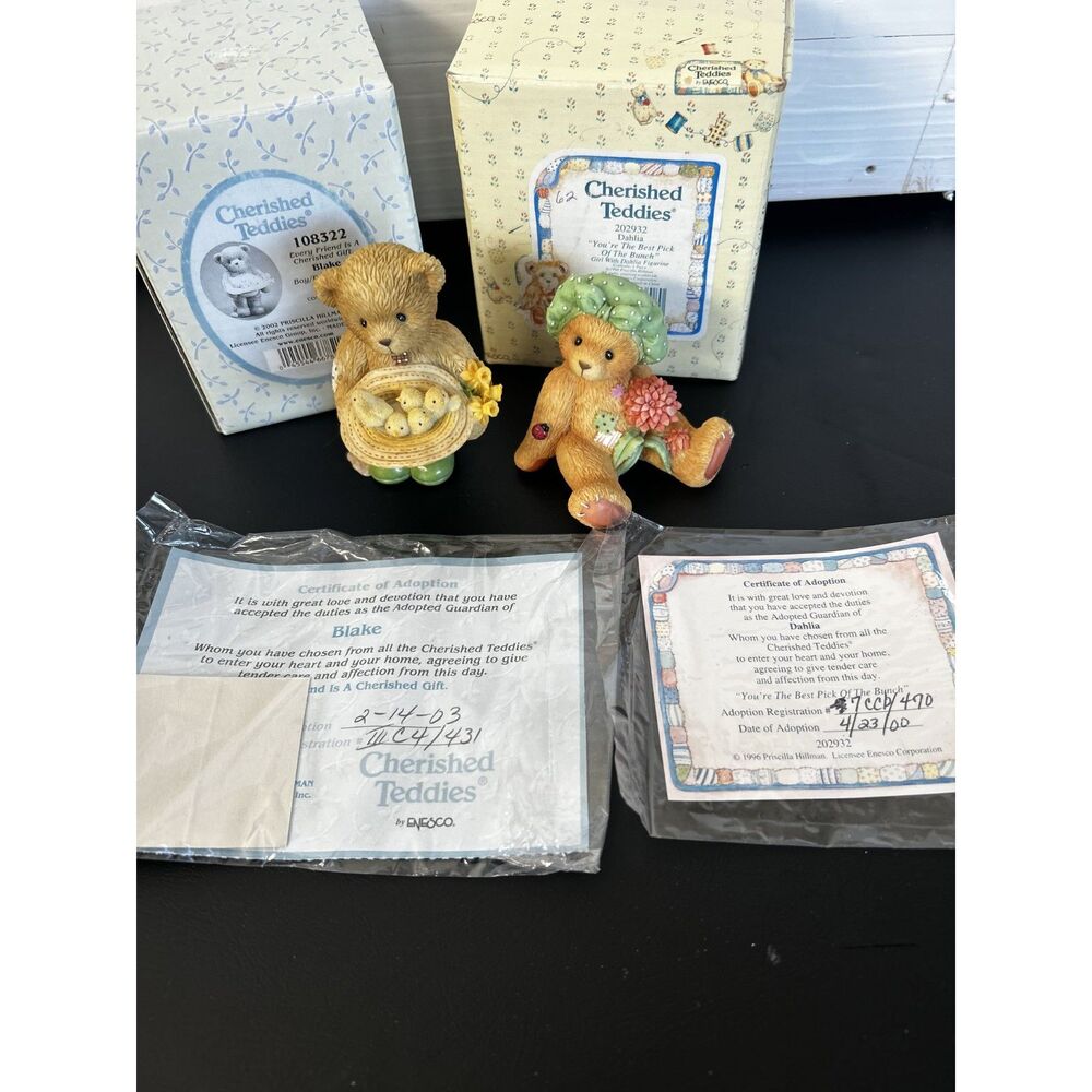 Cherished Teddies Blake "Every Friend is a Cherished Gift"#108322 Dahlia #202932